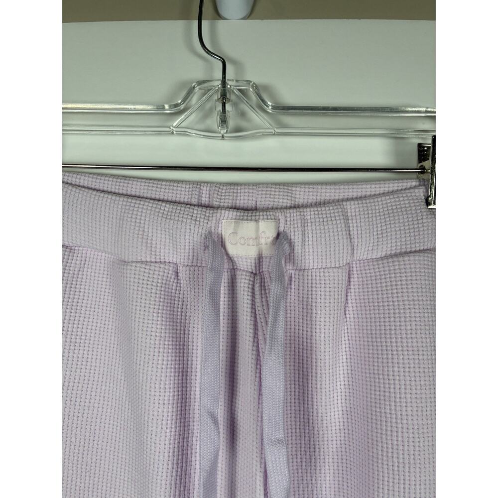 COMFRT Comfort XL Waffle Knit Lounge Pants Lot Of 3 Pink Lavender Lilac Wide Leg - Picture 5 of 11
